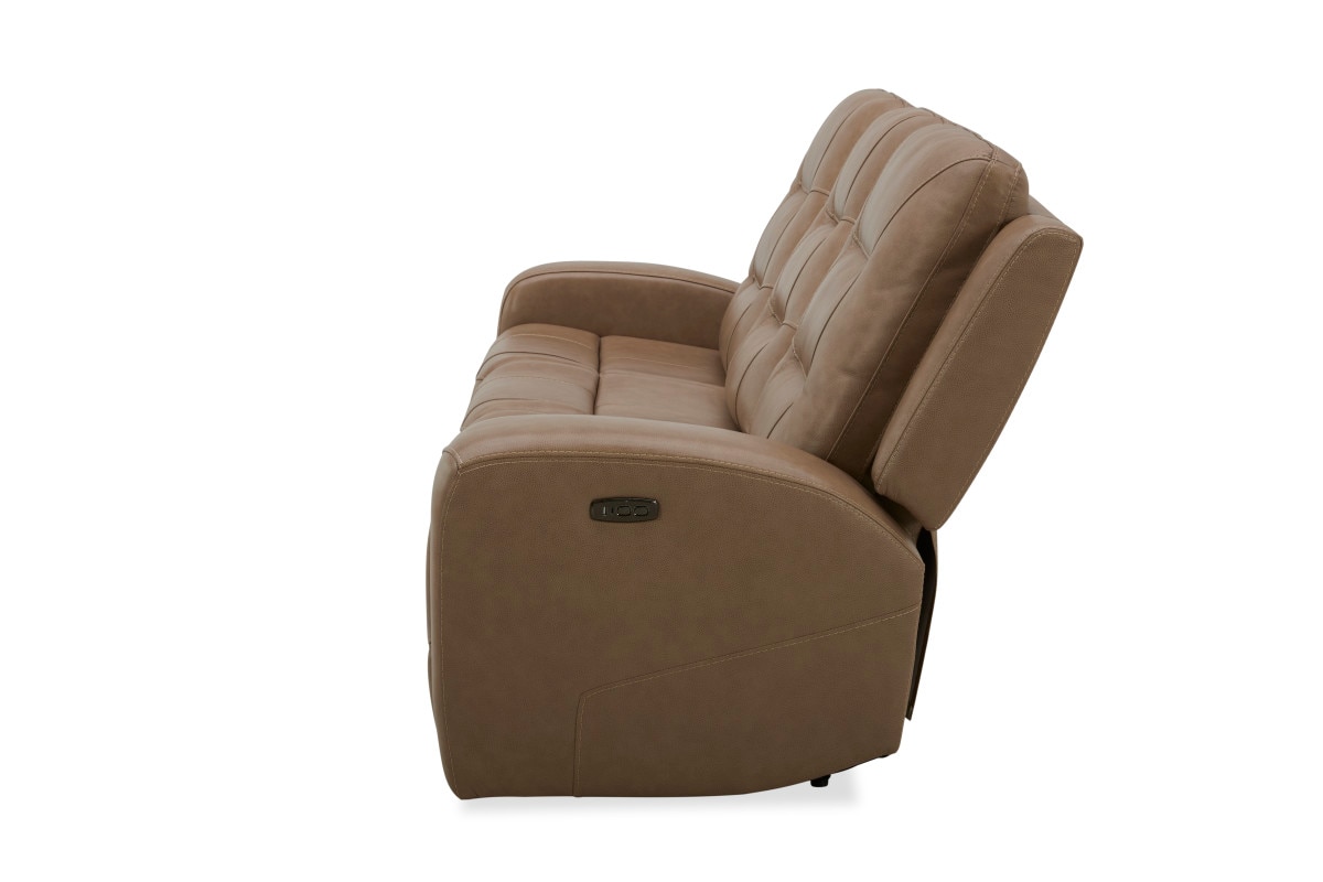 HUXLEY II SAND LEATHER PWR/PWR RECLINING SOFA | Tepperman's